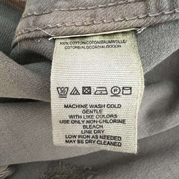 Free People Womens Moonchild Denim Shirt Jacket Small Green Shacket Distressed - Picture 6 of 6